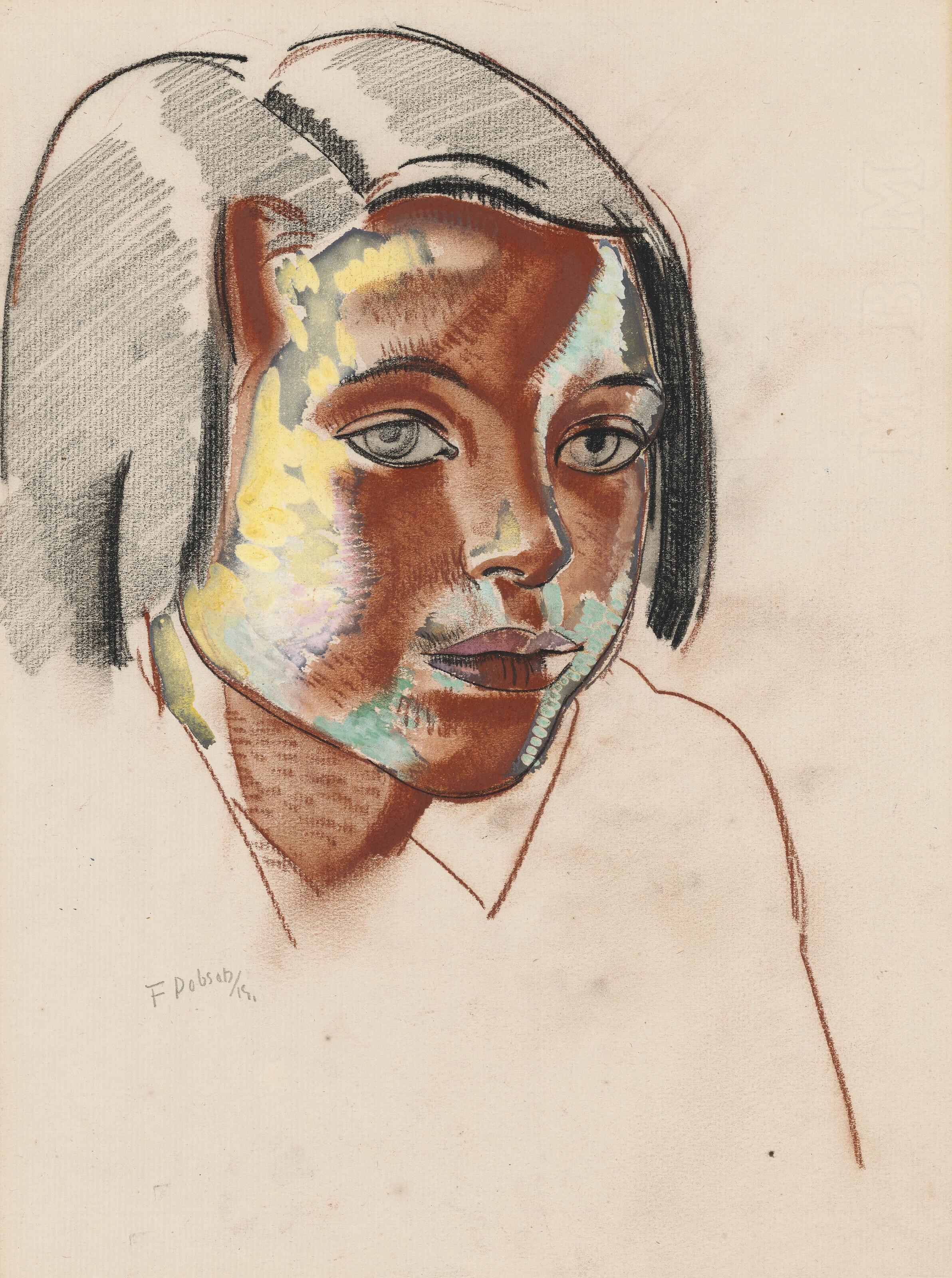 Frank Dobson, R.A. - Head of a Girl