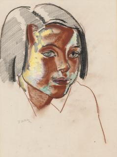 Frank Dobson, R.A. - Head of a Girl