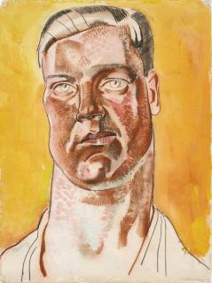 Frank Dobson, R.A. - Head Of A Man