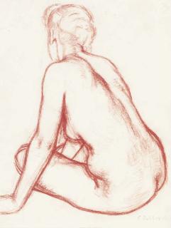 Frank Dobson, R.A. - Seated female Nude