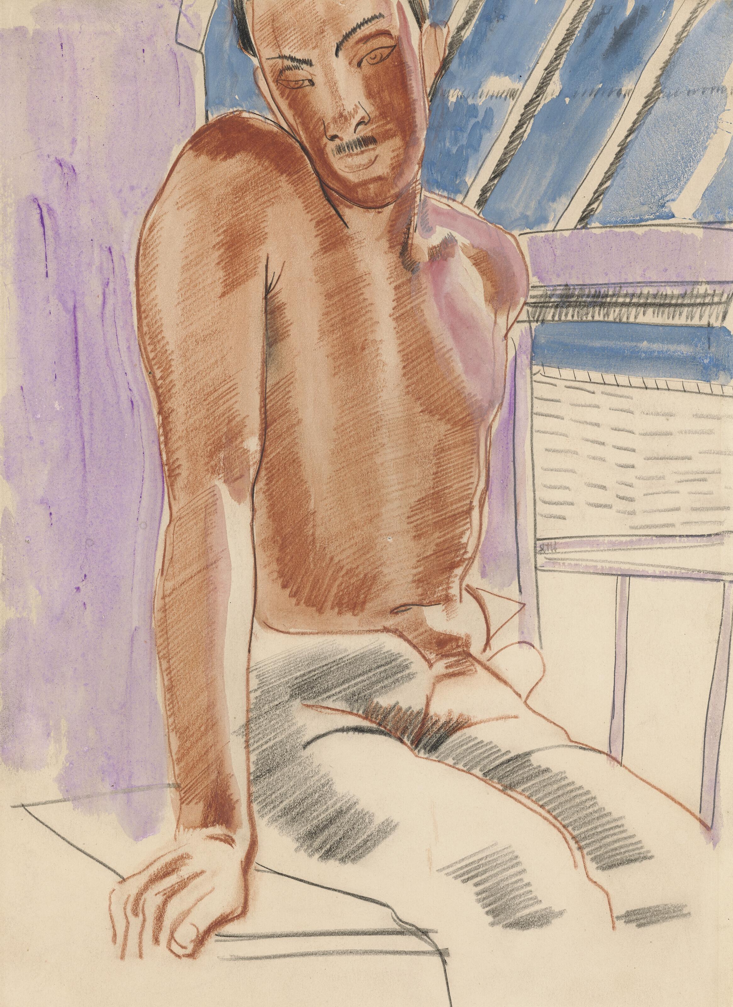 Frank Dobson, R.A. - Study for Concertina Man