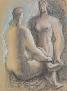 Frank Dobson, R.A. - Study For Leisure Ii