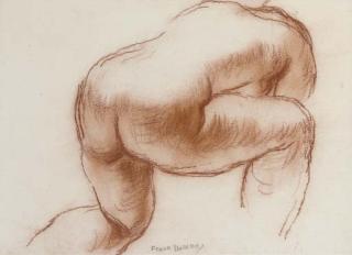 Frank Dobson, R.A. - Study of a crouching nude