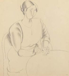 Frank Dobson, R.A. - Study of a seated woman