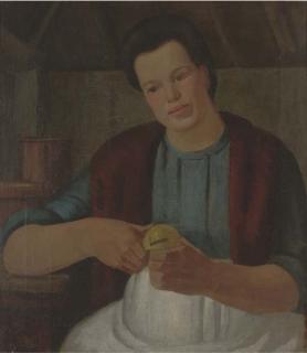 Frank Dobson, R.A. - Woman Peeling An Apple (The Bastard)