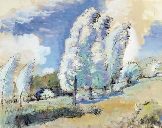 Frank Dobson - Trees in a Landscape