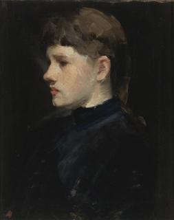 Frank Duveneck - Portrait Of A Lady (Head Of A Girl)