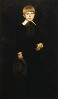 Frank Duveneck - Portrait of a Young Boy