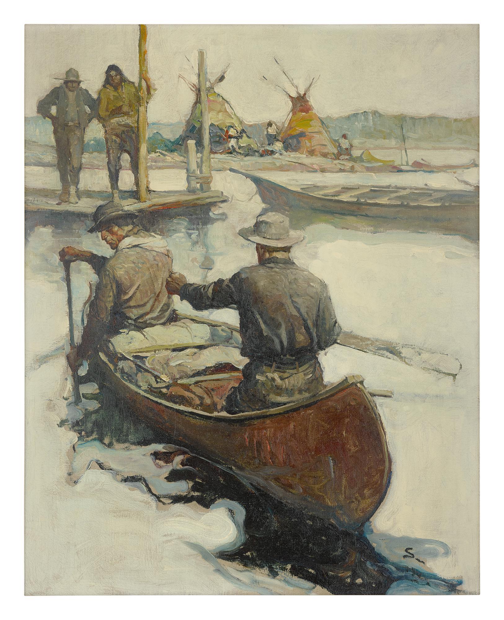 Frank Earle Schoonover - Approaching Camp