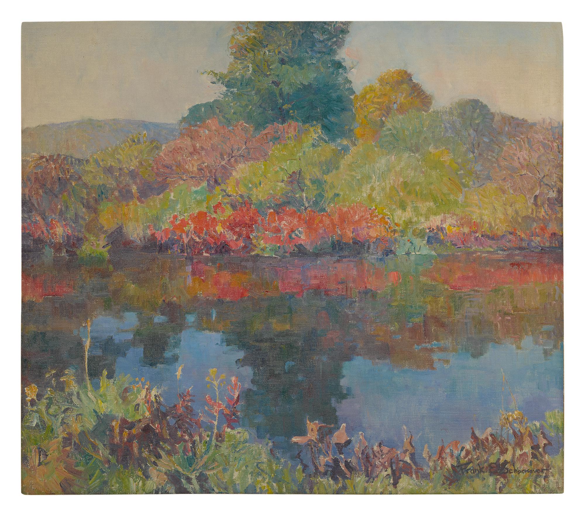 Frank Earle Schoonover - Bushkill - A Pond In Summer