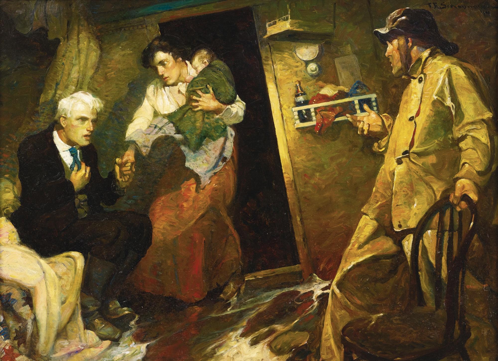 Frank Earle Schoonover - He Turned To His Brother, \