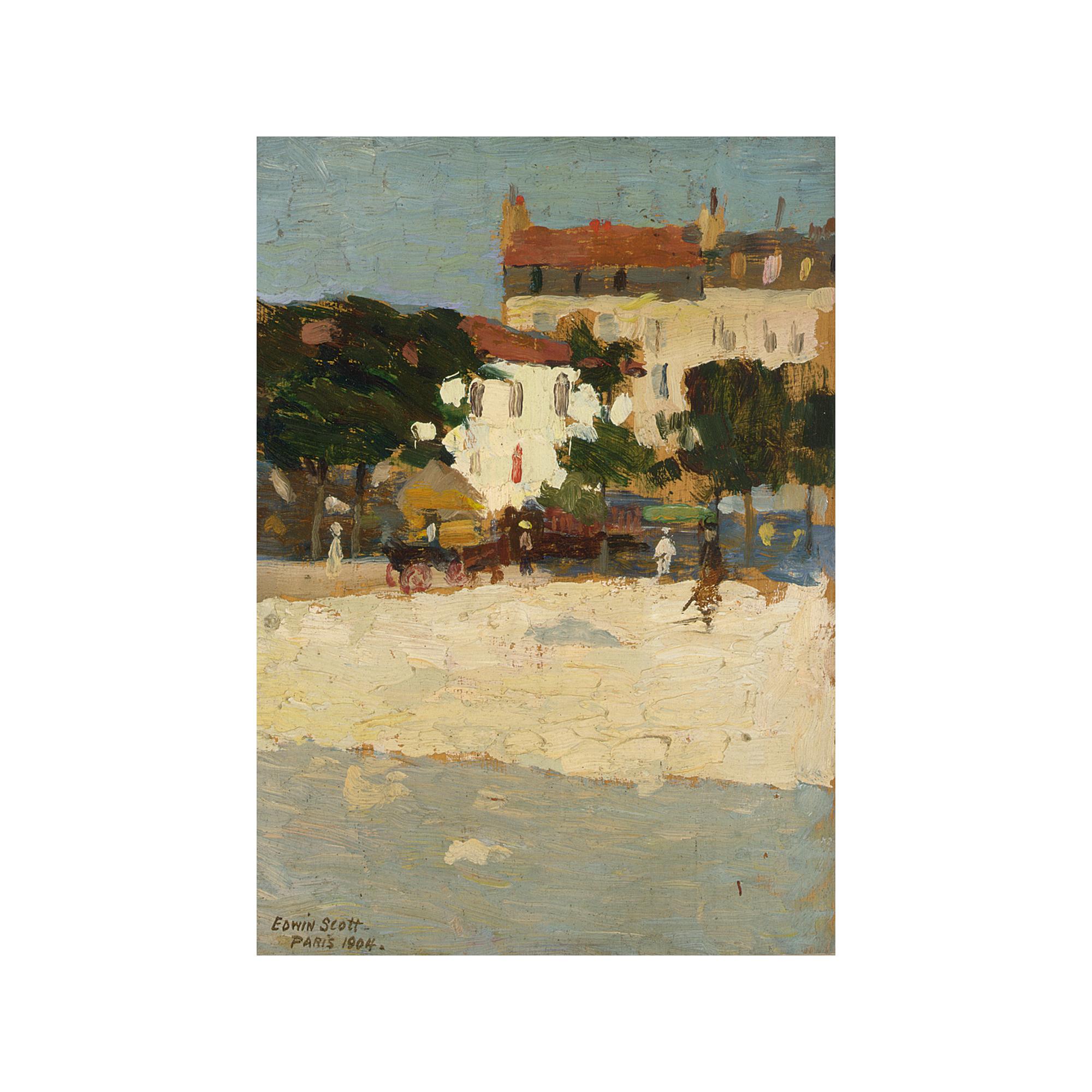 Frank Edwin Scott - A Parisian Streetscene
