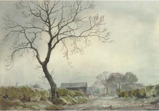 Frank Egginton, R.C.A. - A Grey Day, Co. Down