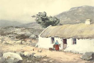Frank Egginton - A Cottage Near Kilkieran, Connemara