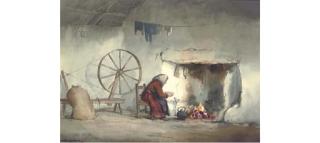 Frank Egginton - Interior of A Cottage, Connemara