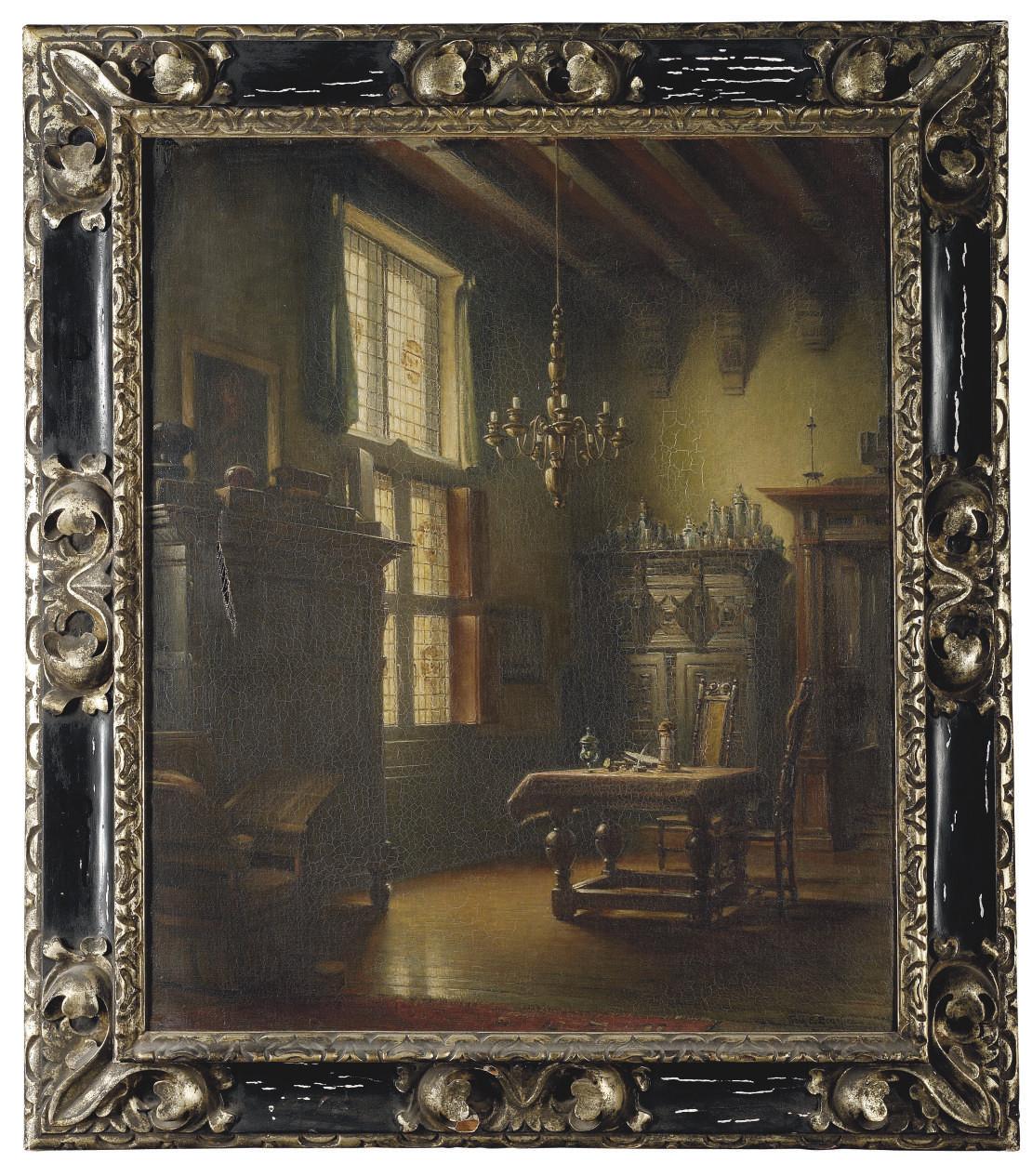 Frank Ernest Beresford - A corner of the Dutch Room: Lady Alma-Tadema\'s studio