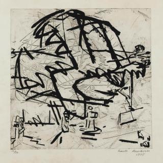 Frank Helmuth Auerbach - Trees at tretire I