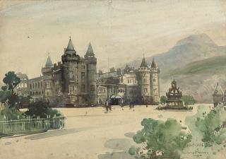 Frank Henry Mason, R.I., R.S.M.A. - Holyrood Palace, Edinburgh
