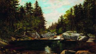 Frank Henry Shapleigh - Emerald Pool Near Glen House, New Hampshire