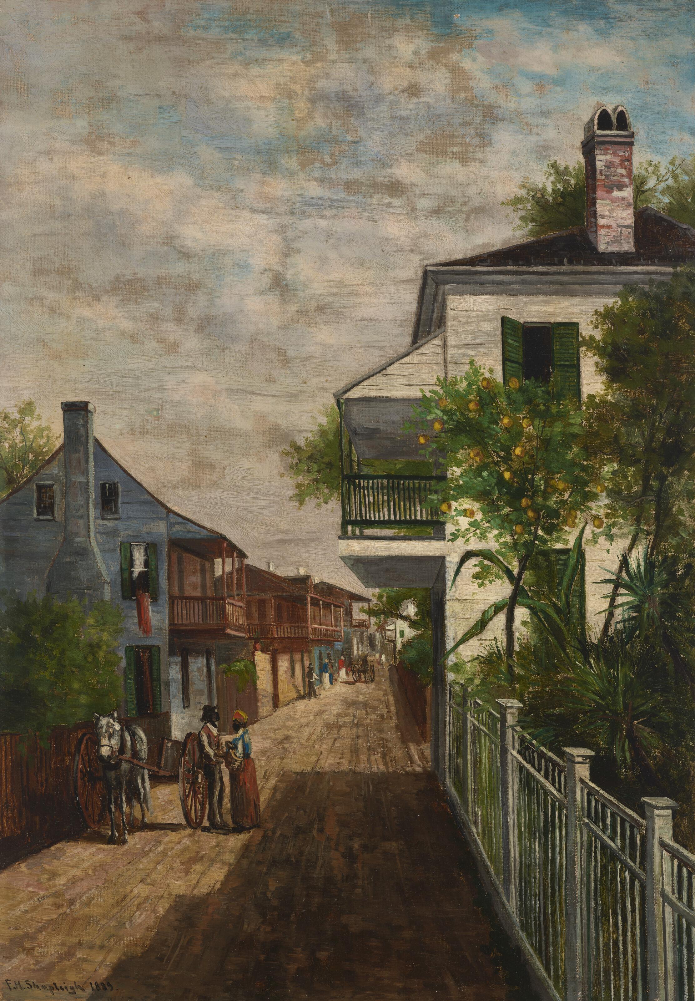Frank Henry Shapleigh - In St. George Street, St. Augustine, Florida