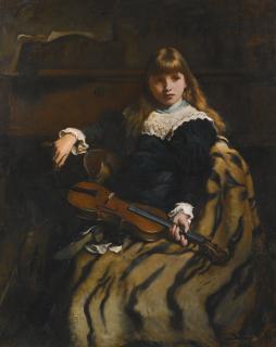 Frank Holl, R.A., A.R.W.S. - The First Violin