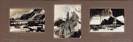 Frank Hurley - South Georgia; Ice cliff, South Georgia; and Ice Stalactites, Elephant Island