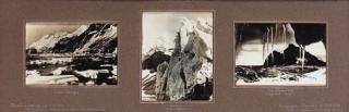 Frank Hurley - South Georgia; Ice cliff, South Georgia; and Ice Stalactites, Elephant Island