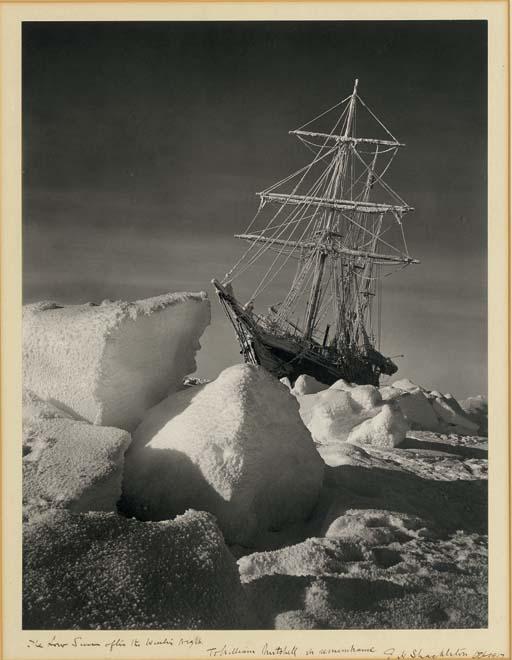 Frank Hurley - The Low Sun after the Winter Night (S.Y. Endurance in the Weddell Sea), 1915