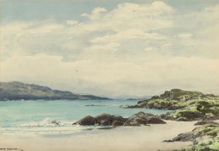 Frank J. Eggington - Waves lapping against the sand, County Kerry, Ireland