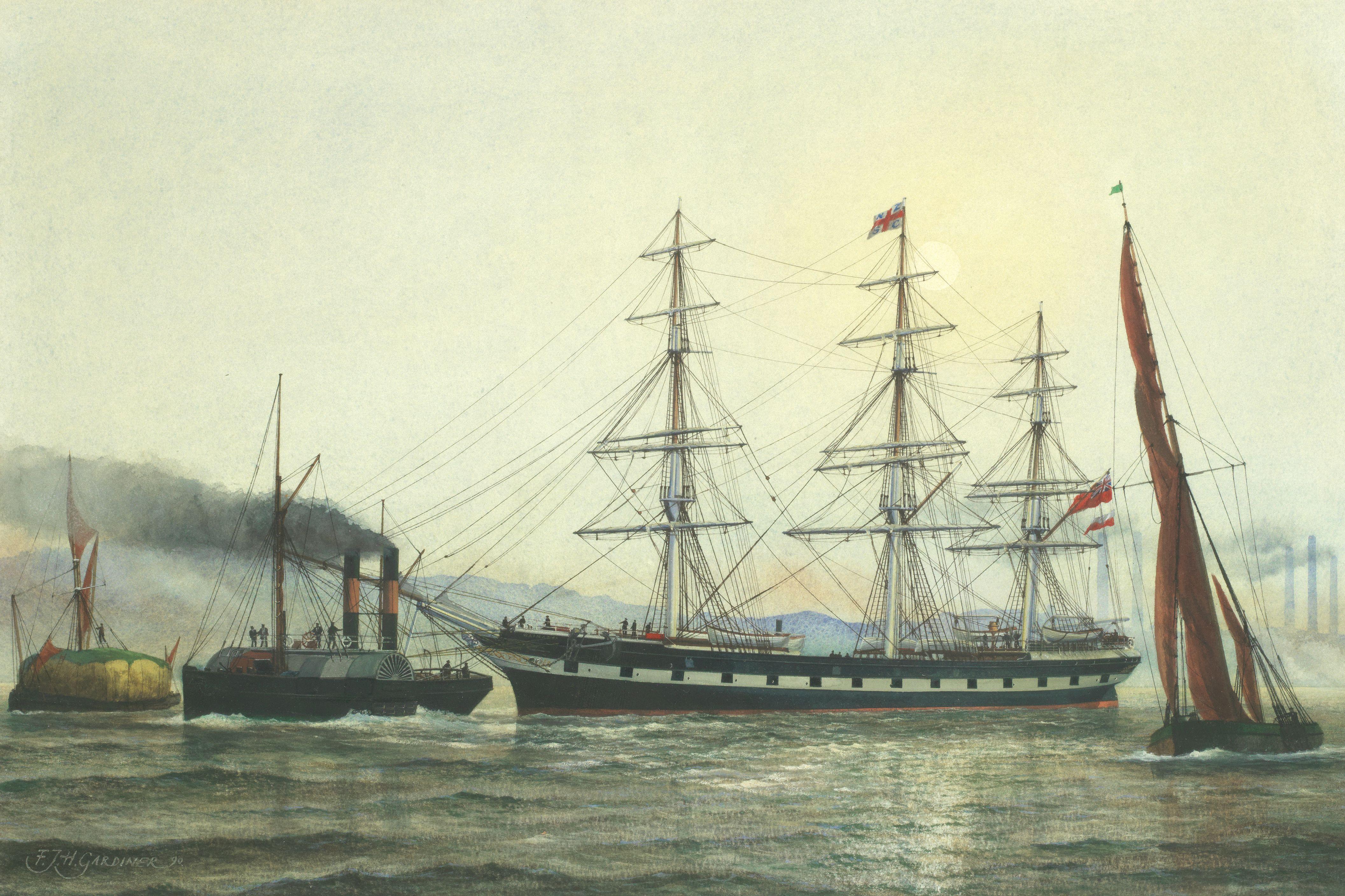 Frank J. Gardiner - Waimate of the New Zealand Shipping Company; the clipper Port Jackson