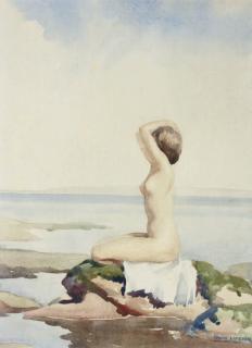 Frank Jameson - Drying off after a swim