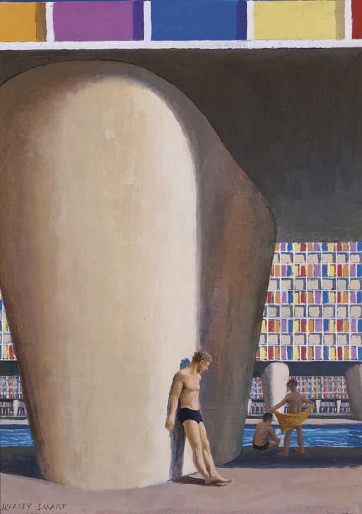Frank Jeffrey Edson Smart - Study For Motel Swimming Pool