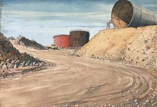 Frank Jeffrey Edson Smart - Study for Port Dampier