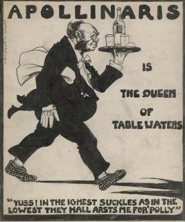 Frank Lewis Emanuel - A Design For An Advertisement For \'Apollinaris\'