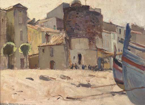 Frank Lewis Emanuel - Near The Water\'S Edge, Collioure, France