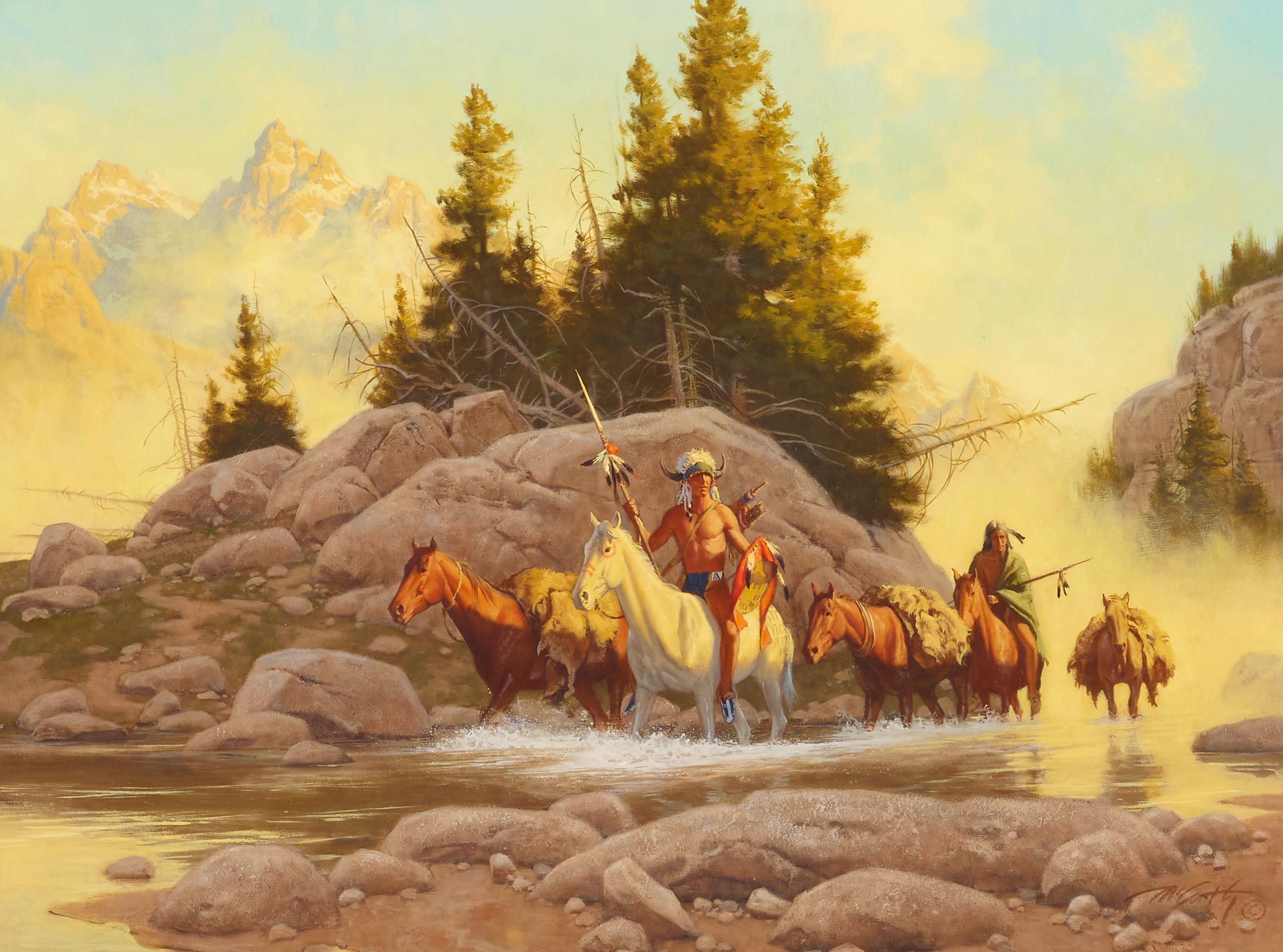 Frank Mccarthy - In the Shallows 18 x 24 in. framed 28 x 34 in.