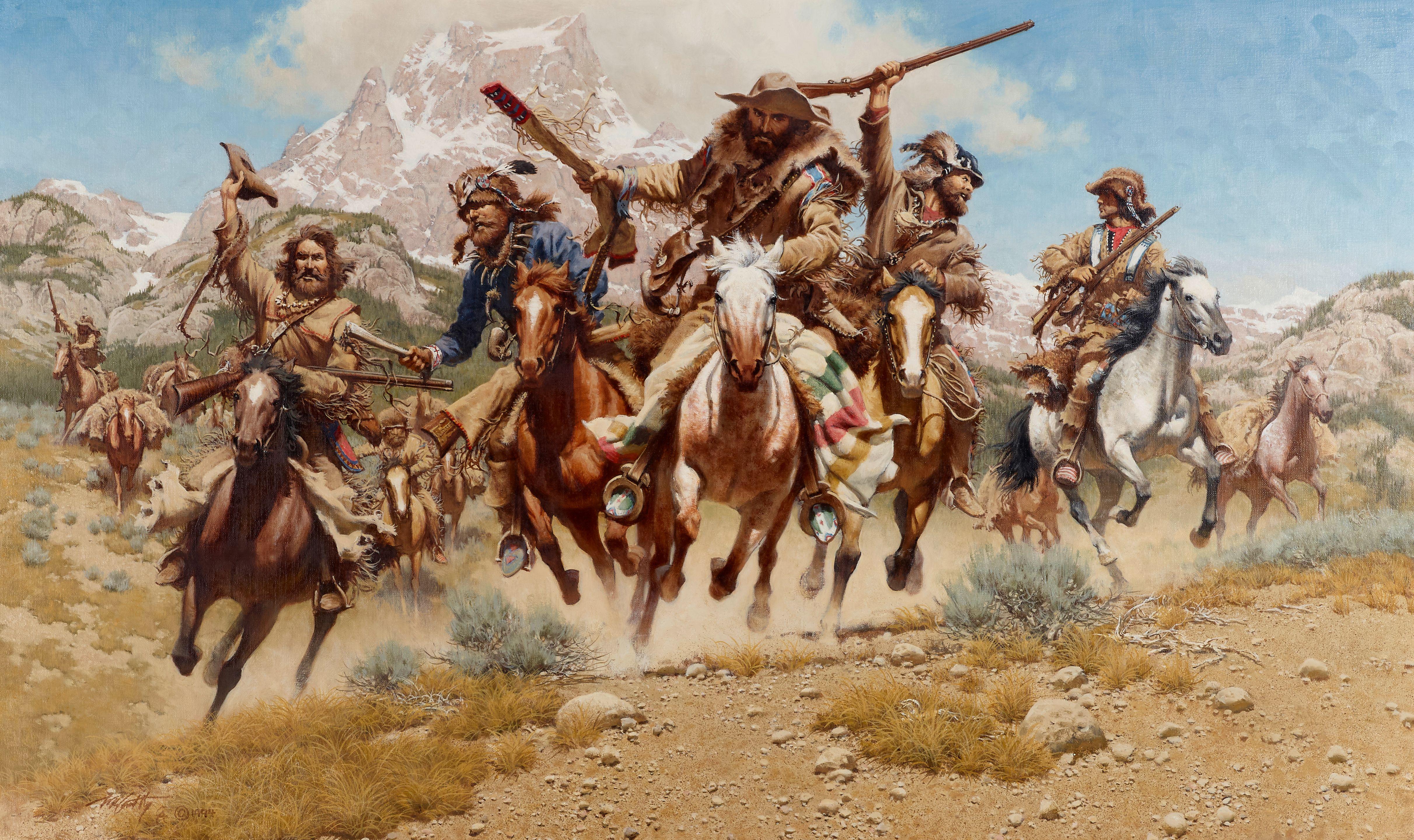 Frank Mccarthy - Out of the High Country 24 x 40 in. framed 34 x 50 in.
