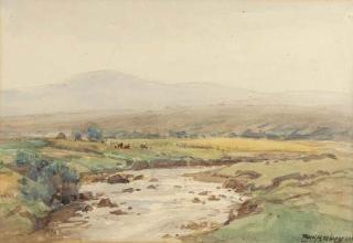 Frank Mckelvey, R.H.A., R.U.A. - Clady River, Near Bunbeg, Co. Donegal