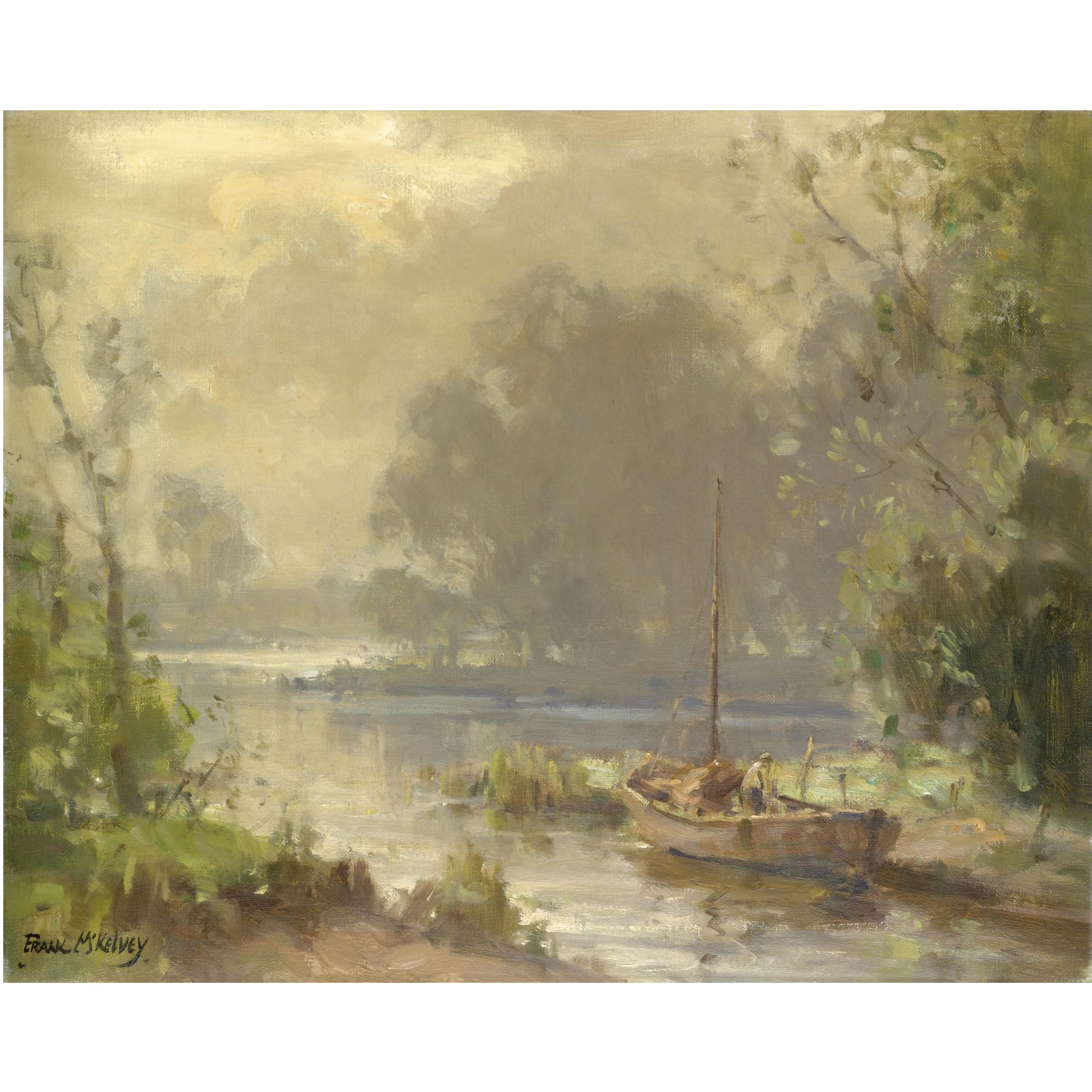 Frank McKelvey, R.H.A., R.U.A. - On The River Bann