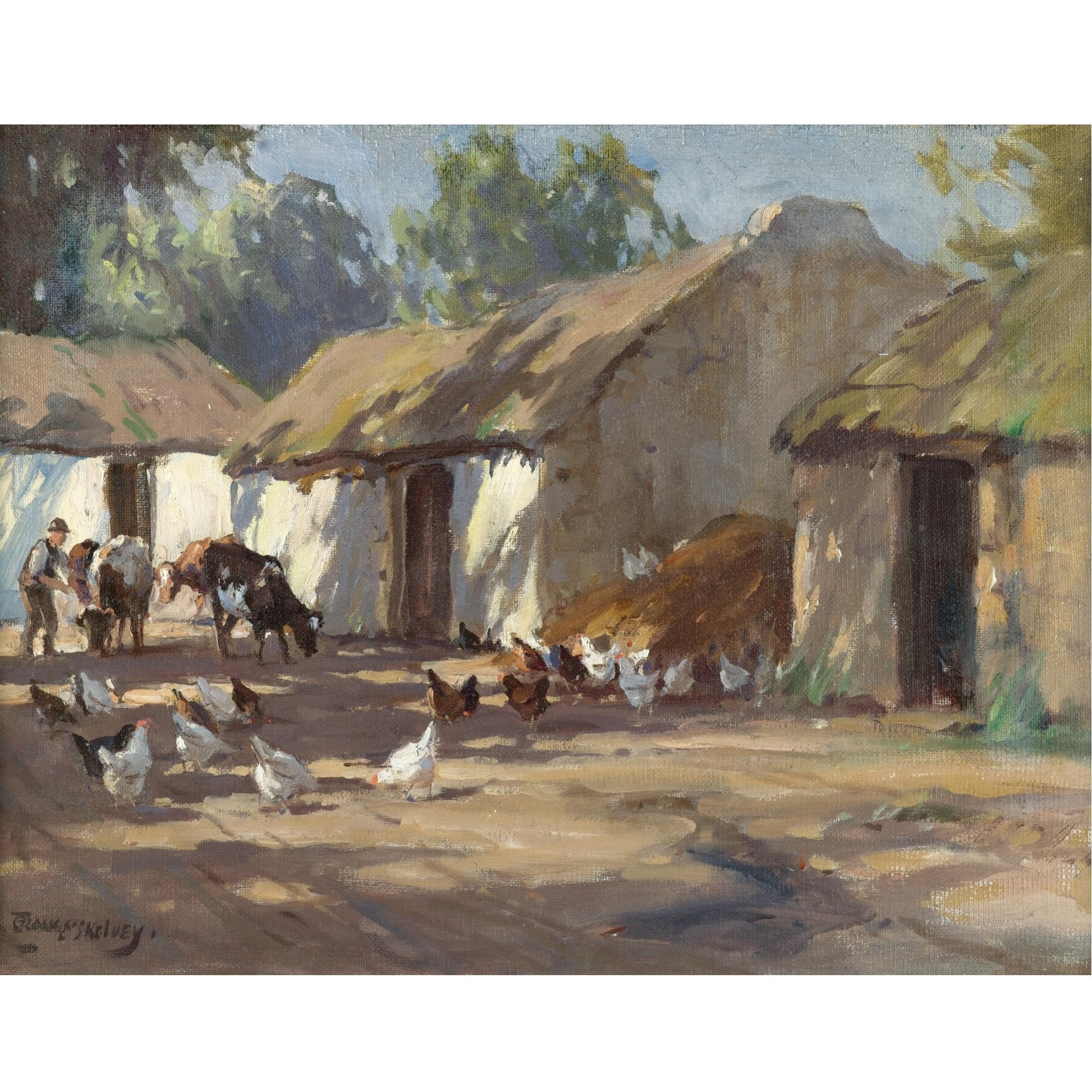 Frank Mckelvey, R.H.A., R.U.A. - The Farmyard