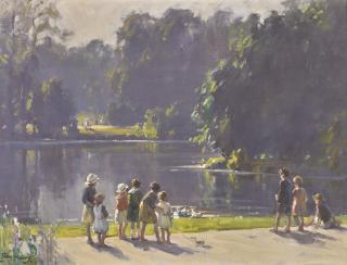 Frank McKelvey, R.H.A., R.U.A. - The Park Pond