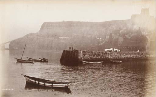 Frank Meadow Sutcliffe - Whitby Alleyway; and Docks End, c. 1882