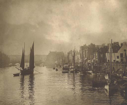 Frank Meadow Sutcliffe - Whitby Harbour, 1880