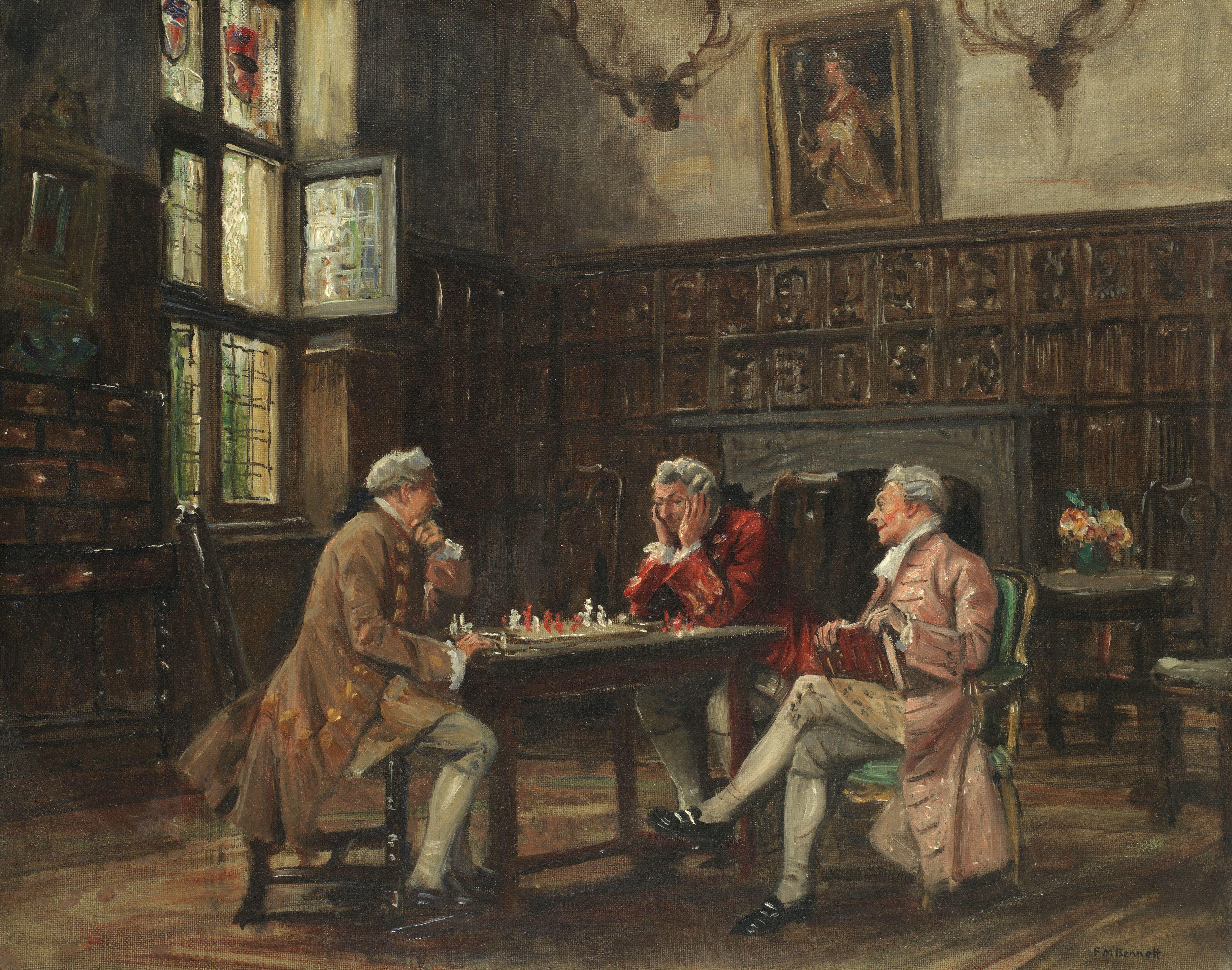 Frank Moss Bennett - A game of chess