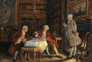 Frank Moss Bennett - Scholars taking tea