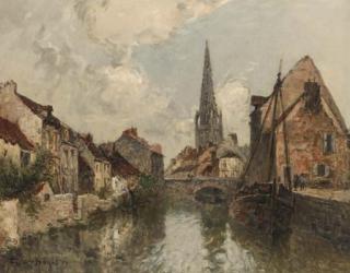 Frank Myers Boggs - Along the Canal