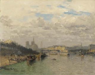Frank Myers Boggs - La Seine et Notre Dame