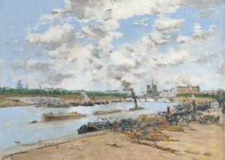 Frank-Myers Boggs - La Seine, Quai Henri Iv, Paris