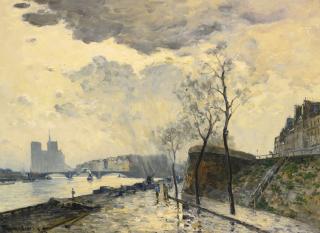 Frank Myers Boggs - Notre Dame Et Le Pont De Sully Vus Depuis Le Quai Henry-Iv