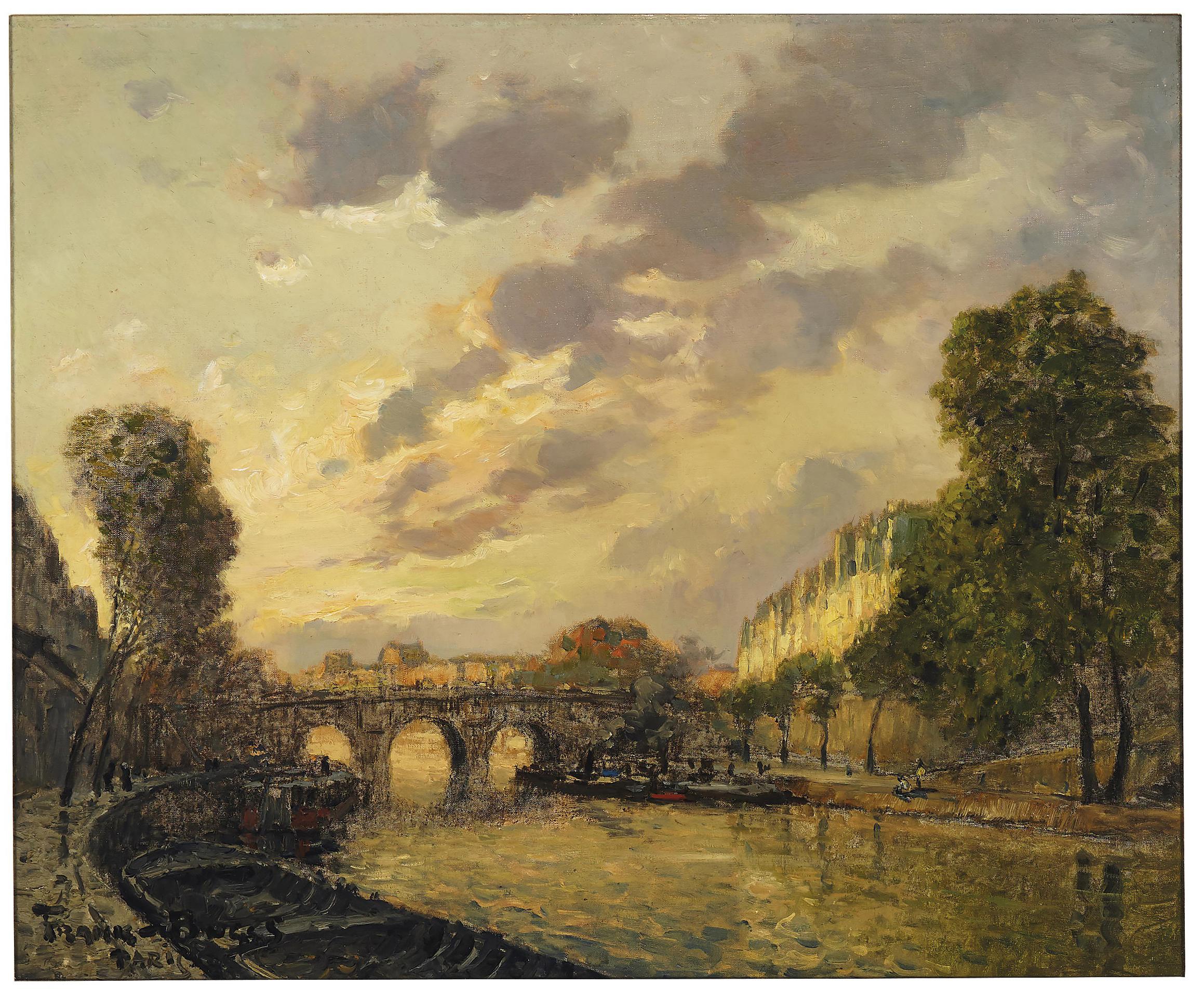 Frank Myers Boggs - Sunset on the Pont Neuf